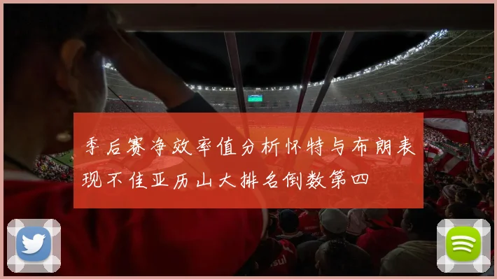 季后赛净效率值分析怀特与布朗表现不佳亚历山大排名倒数第四