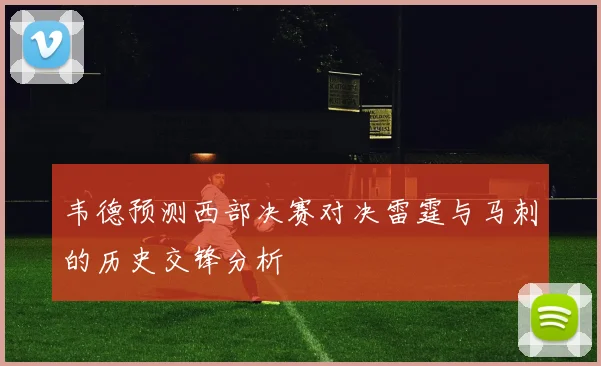 韦德预测西部决赛对决雷霆与马刺的历史交锋分析